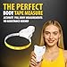 Perfect Body Tape Measure - 80 Inch Automatic Telescopic Tape Measure - Retractable Measuring Tape for Body: Waist, Hip, Bust, Arms, and More (White - 80 inch)