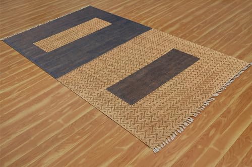 Tapis Kilim bohème grand format coton lavable salon 1,8x2,7m - 6