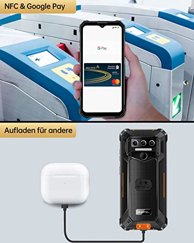 OUKITEL WP23 Android 13 Outdoor Handy 10,600 mAh Rugged Smartphone 6,517 Zoll HD+ 7GB+64GB 1TB...