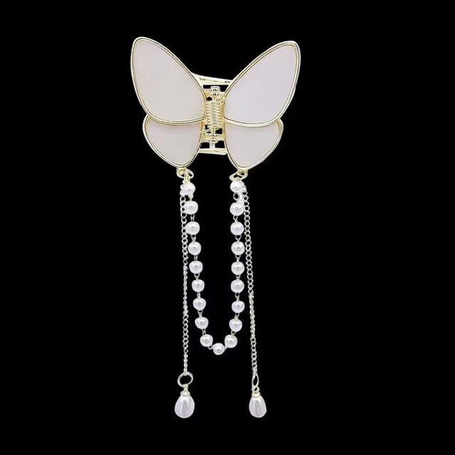 Babe by Caramel® Snow White Butterfly Clutcher for women 1 Piece of Butterfly Clip for women