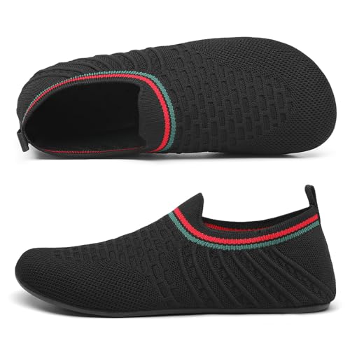 Women's and Men's Knitted Barefoot Flat Water Shoes Breathable Mesh Comfortable Lightweight Non-Slip Quick-Dry Aqua Socks Shoes for Beach Swim Yoga Exercise Sports3