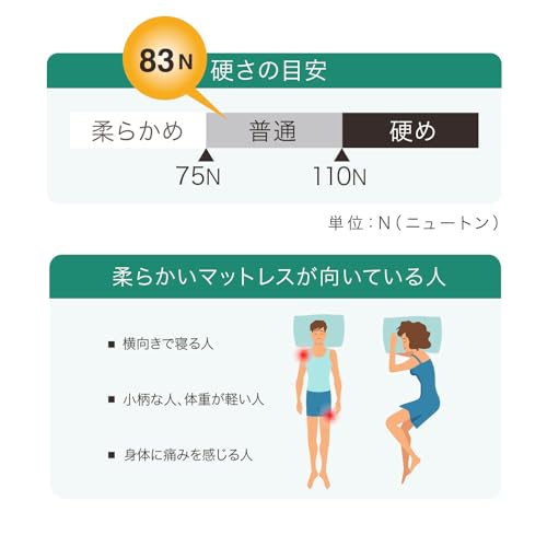 ノーブランド品 三つ折り10cm厚シングルマットレス GY