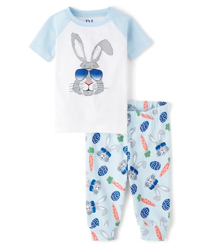 The Children's Place,Unisex Baby,Easter Family Matching Snug Fit Cotton Pajamas,Cool Bunny,5 Years
