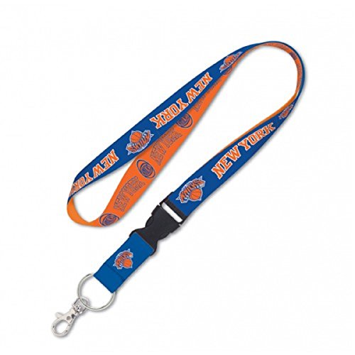 Lanyard NBA New York Knicks au bureau et au stade avec attache rapide