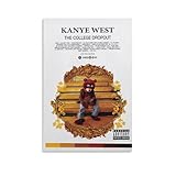 SAUI JSAU The College Dropout 2004 by Kanye West 90s Album Cover Canvas Poster Wall Decorative Art Painting Living Room Bedroom Decoration Gift Unframe-style-116x24inch(40x60cm)