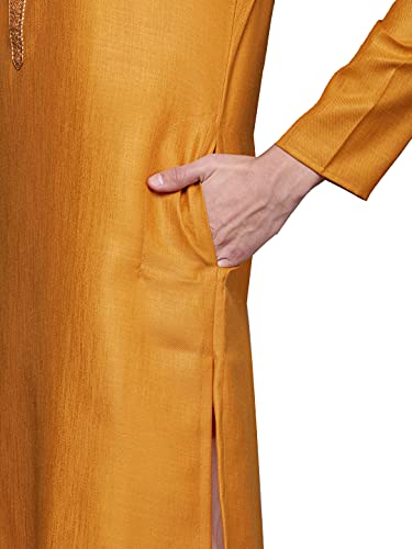 Image of Manyavar Men's Blended Viscose SDES535-328 SDES535