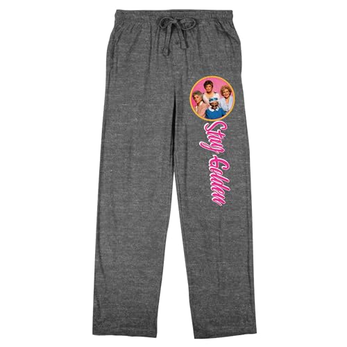 Golden Girls Stay Golden Men's Black Heather Gray Sleep Pajama Pants