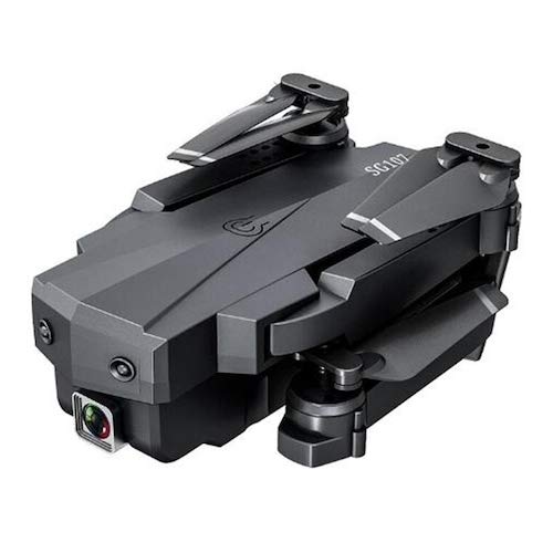 HaiMa Sg107 Hd Aerial Folding Rc Camera Drone Con Switchable 4K 50X Zoom Rc Quadcopter Rtf - Flusso Ottico 4K Nero Con Borsa