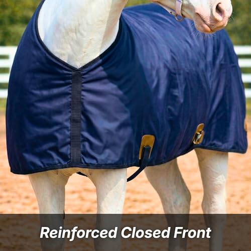 Nylon Horse 420D Stable Sheet | Breathable & Durable Horse Sheet | Keeps Coat Clean, Smooth & Shiny | Adjustable Fit Summer Sheet (60"– 86" Sizes) - Image 3