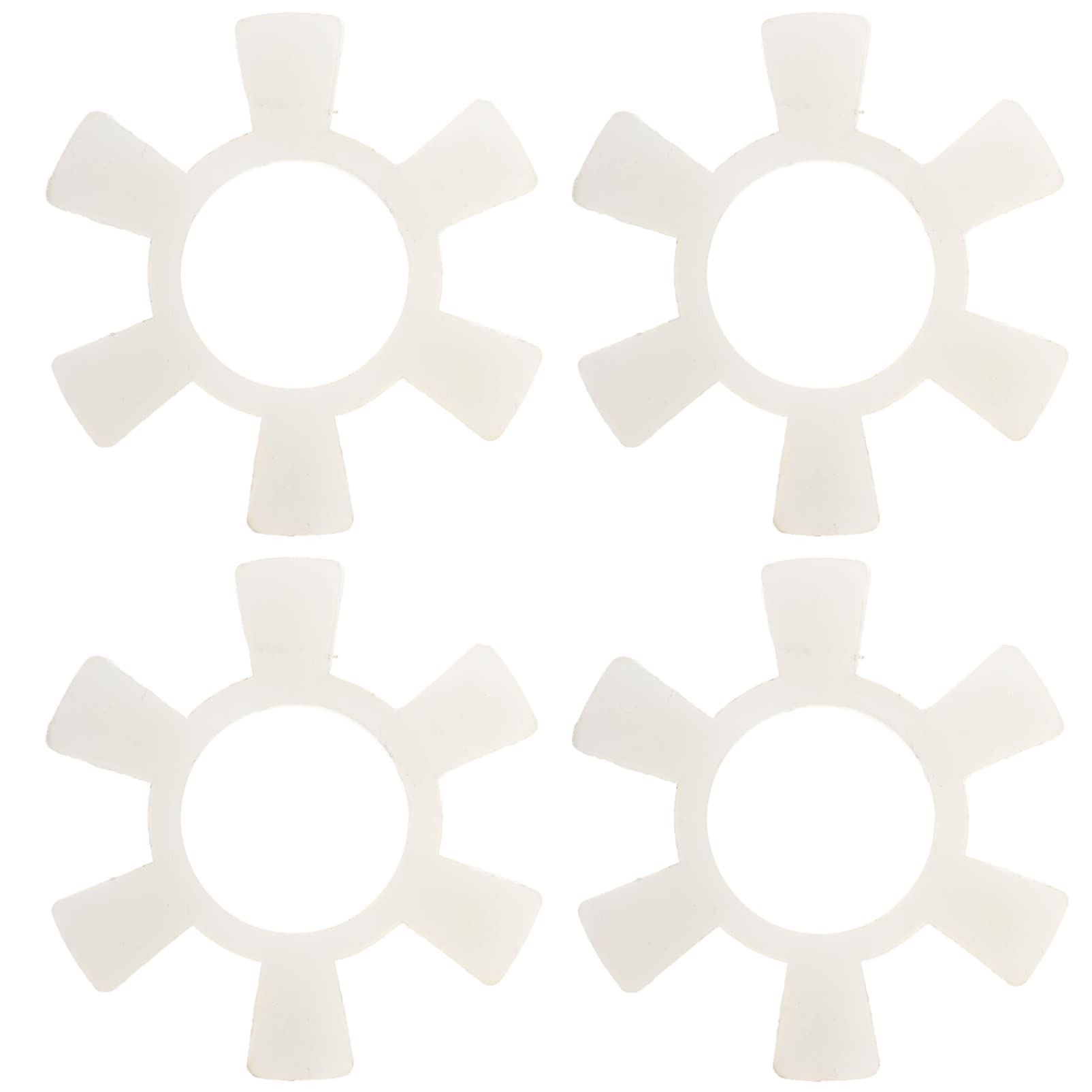 NAMOARLY Elastic Plum Shape Pad for Jaw Coupling 4pcs Set Material Non-Burrs Compact Portable