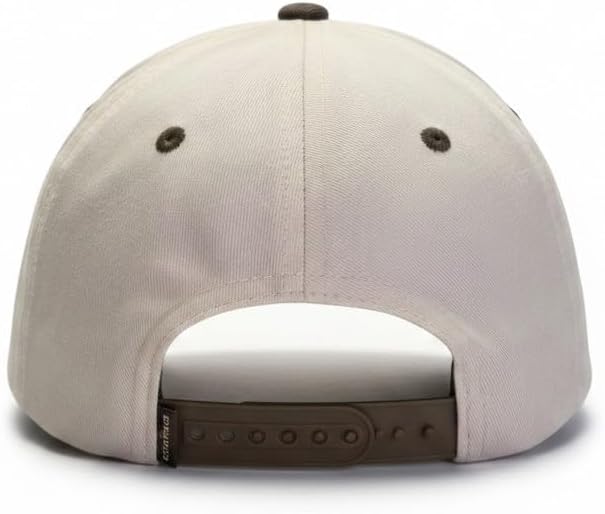 Mountains are Calling Patch Snapback Cap, Stone and Olive Two-Tone, Adjustable Baseball Hat image 2