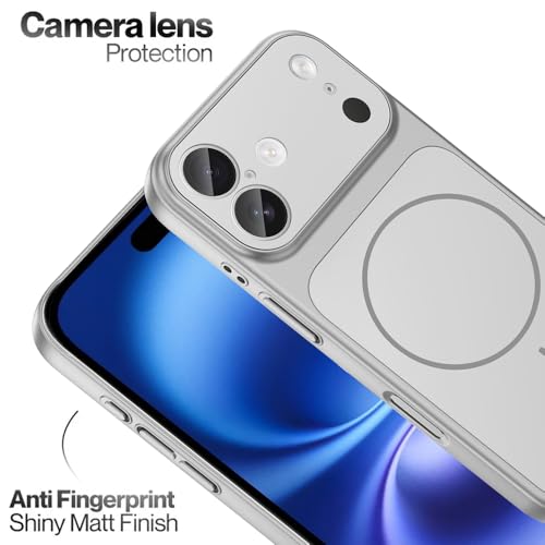 Image of SHINESTAR Converter Case for iPhone 16 | Premium Protective Mag-Safe Cover | iPhone 17 Pro / 17 Pro Max Series Style Design | in-Built Camera Guard | Wireless Charging Compatible - Silver
