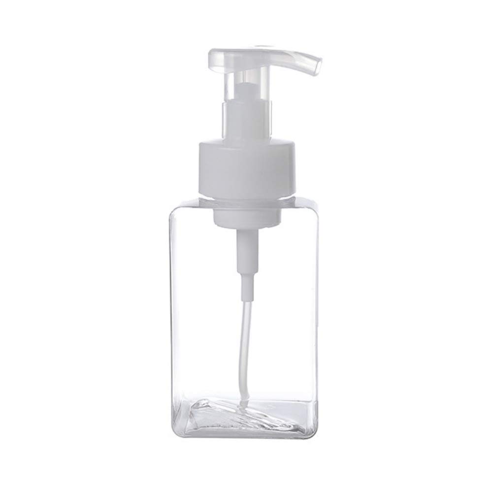 Clear Plastic Travel Bottle, Empty Transparent Containers Bottles,Travel Size Plastic Foam Dispenser Bottle,Refillable Empty Mousse Foamer Bottle Pump 250ML/400ML