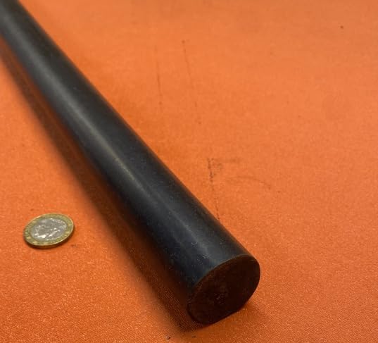 Black Neoprene Rubber Round Rod 75A 1.25" (1-1/4") Diameter x 36" Length 1 pc