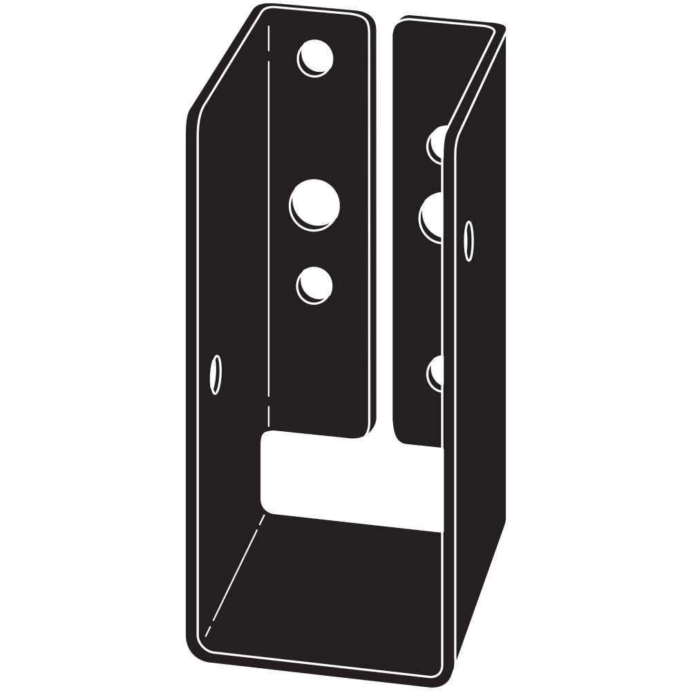 Simpson Strong-Tie Outdoor Accents ZMAX, Black Light Joist Hanger