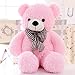 Lulihhhh 80/100/120 cm Simpatico Abbraccio Orsetto Panda Orsacchiotto Bambola Bambola Peluche Regalo di Compleanno per Ragazze 100 cm Rosa