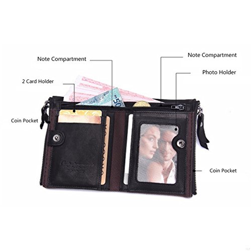 Leather Wallet,Card Wallet Black Card Holder Cow