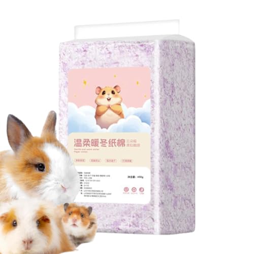 Generico para hámsters – 450 g | Ropa de Cama para pequeños Animales domésticos | Ropa de Cama de Papel Natural | Ropa de Cama de Papel Absorbente