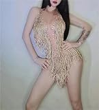 Cette Robe Classique À Pompons À Paillettes Rétro A Des Bretelles Spaghetti Réglables Pour Vous Offrir Un Ajustement Confortable. Montrez Vos Courbes Sexy Et Charmantes. La Décoration De Paillettes Brillantes Est Très Accrocheuse Sur Scène Et Peut Montrer Une Visualisation Incroyable.