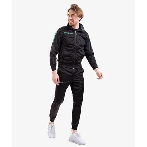 Givova TRACKSUIT REVOLUTION TRIACETATE BLACK/GREEN Size XS Cover