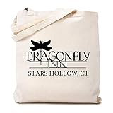 Dragonfly Inn Canvas Tote Bag Pandemic Inspired Reusable Shopping Bag for Women