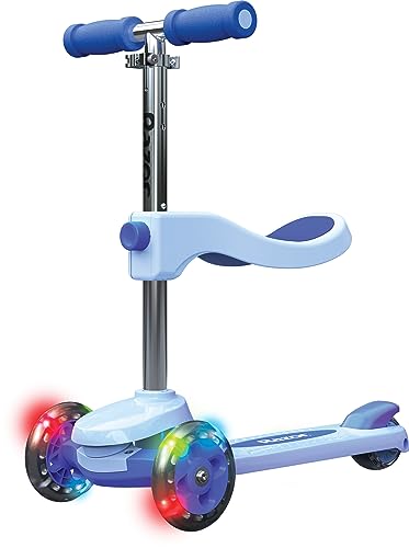Razor Rollie, 3-Wheel Scooterfor Younger Children, Seated and Stand-UpRiding Options, Light Up Wheels