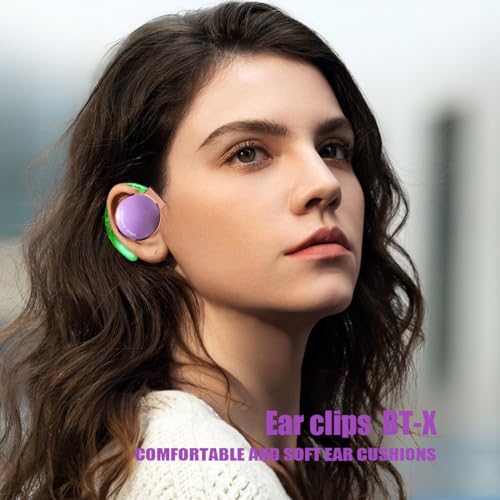 Clip on Headphones Wireless Bluetooth 5.3 On Ear Headphones Wireless Headphones Ear Hook with 4 Microphones Earbuds Wireless Earhooks Earphones Wireless Bluetooth Earhook for Home/Office/Travel - Image 4