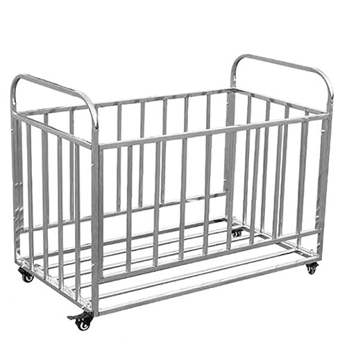 Chariot de basket-ball en acier inoxydable grand format