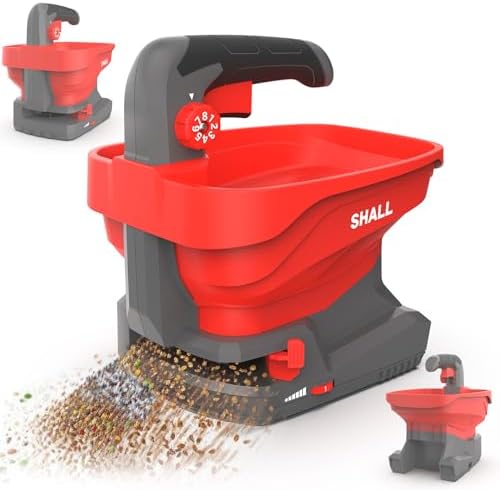 Shall Semoir Universel à Batterie Rechargeable, épandeur d'engrai...