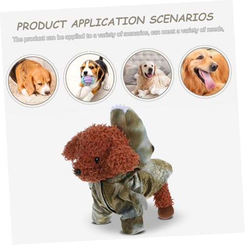 Disfraz para perro Dinosaurio Kisangel plush cálido miniatura 3