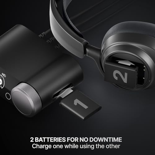 Image of SteelSeries Arctis Nova Pro Omni - Hi-Res Wireless Gaming Headset, 96kHz /24bit, ANC, ClearCast Pro Mic, AI Noise Rejection, Mobile App, Mix 2.4GHz + BT, OmniPlay PC+PlayStation+Xbox - Graphite