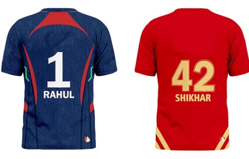 Image of Sports India IPL Cricket Team T Shirt Jersey Combo for (Kid's, Boy's & Mens) L744