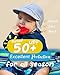 FURTALK Baby Kleinkind Sonnenhut UPF 50+ UV-Schutz Mädchen & Jungen Sommer Kappe Kinder Strand Mütze mit Verstellbarer Kinnriemen und Halsklappen