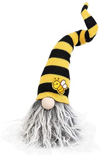 Boston International Bee Gnome Tabletop Figurine, Beatie Grey Beard