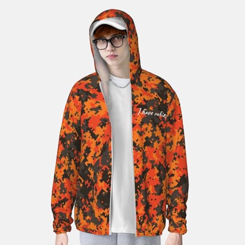 I Have Rabies Men's Sun Protection Shirts with Zipper Women's Long Sleeve SPF Uv Shirt,3