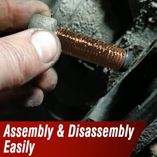 Keze Copper Antiseize Thread Lubricant Grease Rust and Corrosion Protection Heat Resistant Automotive Lubricant for Brake Pad Bolts and Nuts Spark Plug, 1 Oz-2 Pack