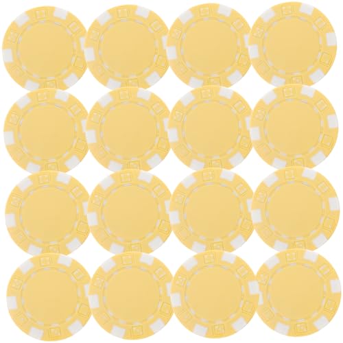 ifundom Professional Poker Chips Party Favor Supplies Plastic Poker Markers Smooth Surface
