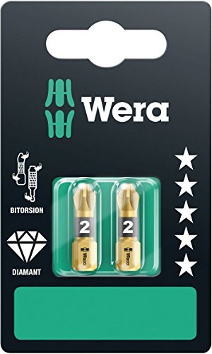 Wera 05073339001 2 x PZ 2 x 25 mm 855/1 SB PZ BDC Bits for Pozidriv Screws - Silver, Multi-colour - Image 3