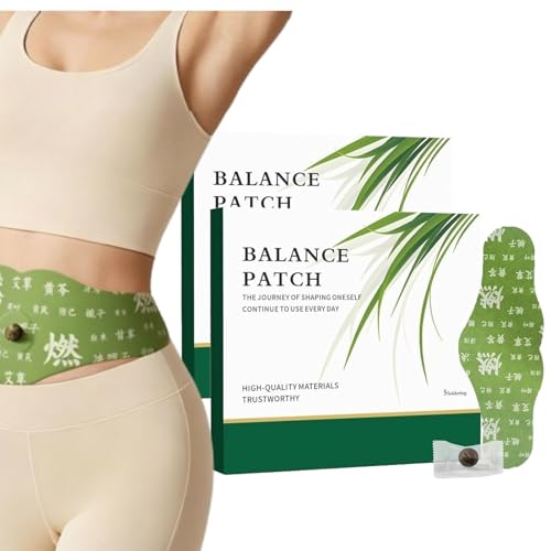 CRIVERY Hanpo Japanese Herbal Patch Pad Balance 2 Boxes Japanese Herbal Balanc Patches Comfort Non-Irritating Design Patch Easy Topical Use(10 Patches)