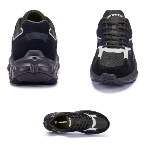 Image of Men's Extra Wide Walking Sneakers Wide Toe Box Orthopedic Shoes with Arch Support for Flat Feet & Foot Pain Relief