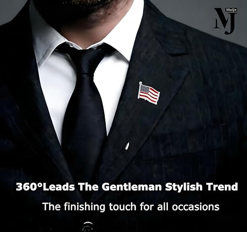 Image of Suit Pins for Men, Brooch for Men, Lapel Pins for Men Women, Mens Lapel Pins for Suits, Mens Brooch for Suits Hats Scarf Jacket, Fitted Hat Pins for Women Men, Men's Silver Gold Lapel Pin for Wedding