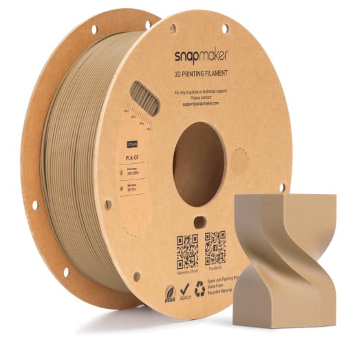 Image of Snapmaker PLA-CF Carbon Fiber PLA 3D Printer Filament 1.75mm, 1kg (2.2lbs)