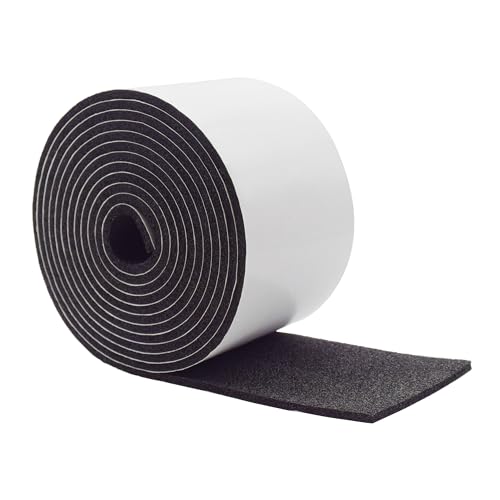 Image of DOBTIM Pipe Insulation Foam Wrap Tape, Self Adhesive with High Resilience for Pipe Insulation Wrap 13 Ft Long x 4 Inch Wide x 1 /5 Inch Thick