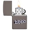 Zippo 3D Logo Black Ice Pocket Lighter