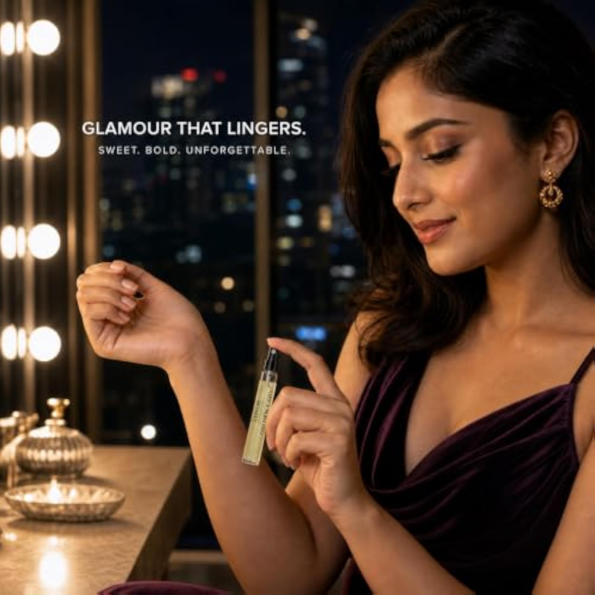 Golden Lady Perfume, Long Lasting Warm Floral Fragrance