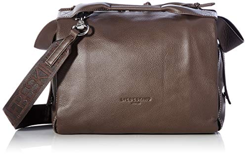 Liebeskind Berlin 008-GRSatchelS-Gray-seal, Bolsillos de muñeca para Mujer, Seal, 25.7x25.2x10.8 cm