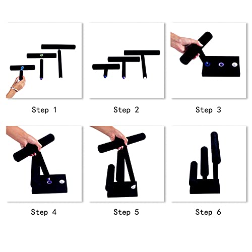 Pangkeep 3 Tier Bracelet Holder,Black Bracelet Display Stand,Jewelry Displays For Selling Necklaces Chains Scrunchie. #TOP4