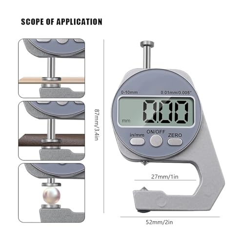 Medidor Digital de Espesor con Punta miniatura 2