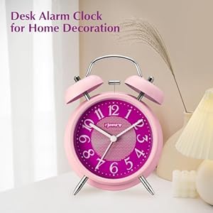 4loudalarmtwinbellalarmclocknightlightdeskclocktablealarmclockbedroomalarmclockpinkpower Urban Country Home Decor 4 loud alarm twin bell alarm clock night light desk clock table alarm clock bedroom alarm clockpink power urban country home decor