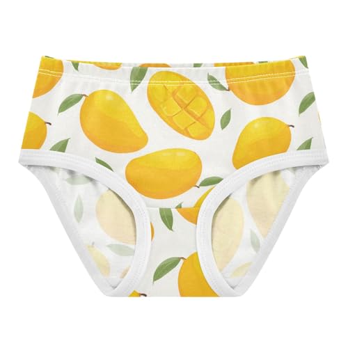 Wusikd Mango Cartoon Girls' Underwear Cotton Girls Briefs Soft Toddler Underwear 2T